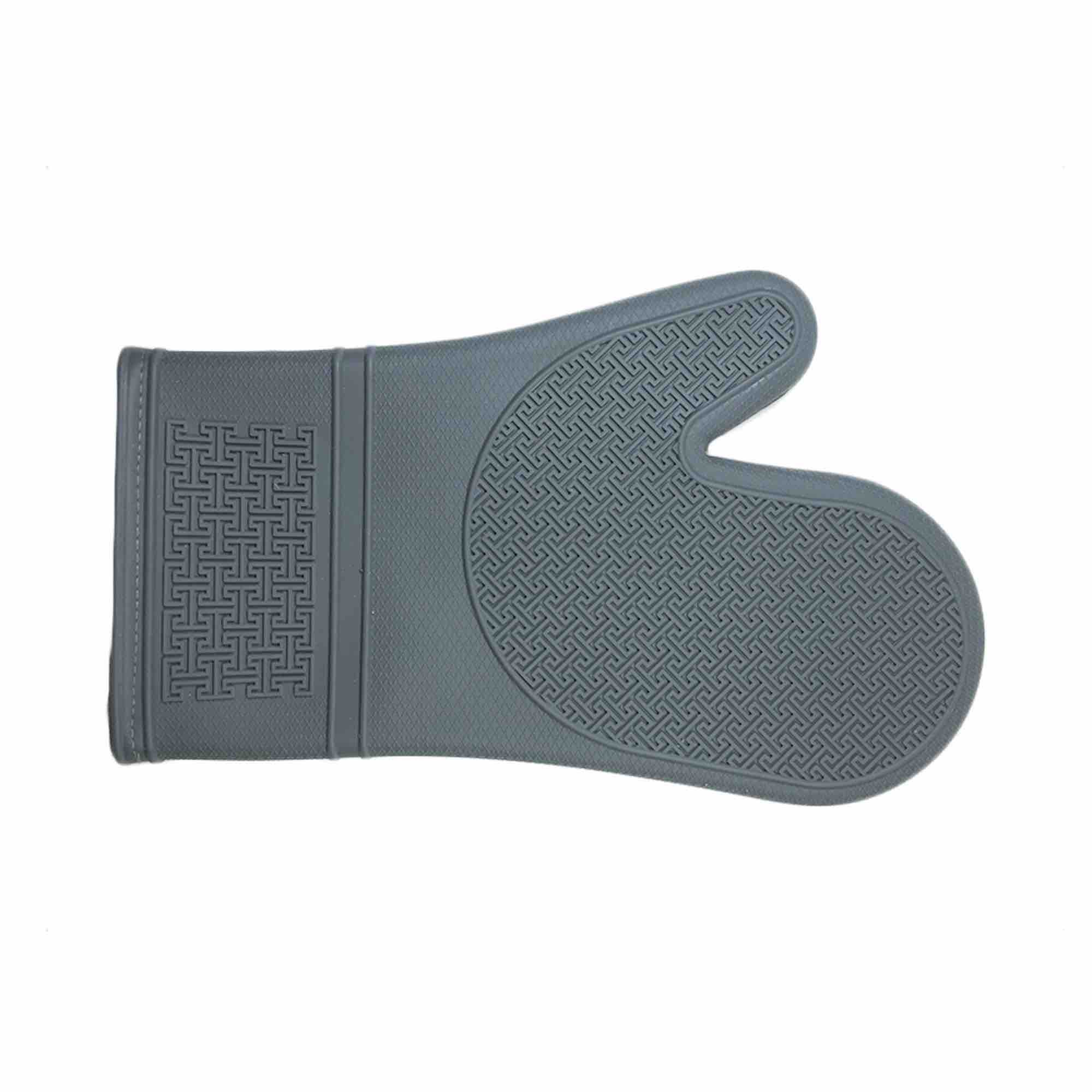 Silicone Oven Mitt with Cotton Lining | Grey